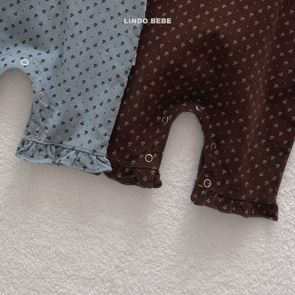 Floral frill suspenders