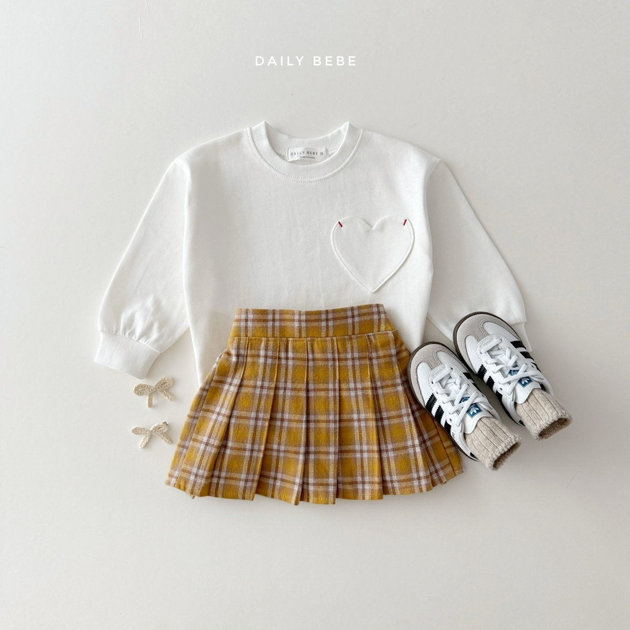 Checkered school skirt