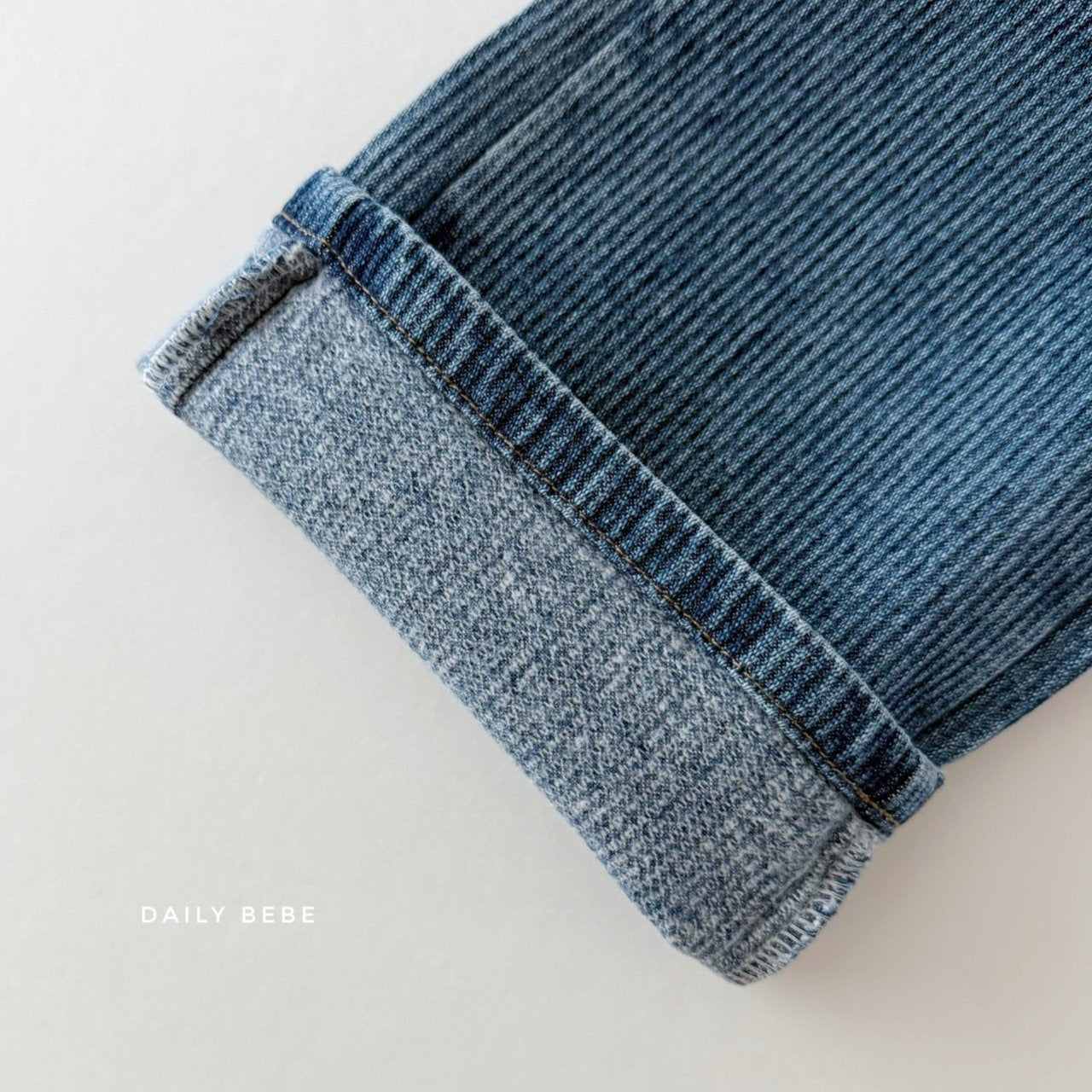 Fleece-lined denim pants