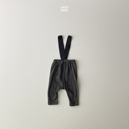 Ribbed suspender leggings