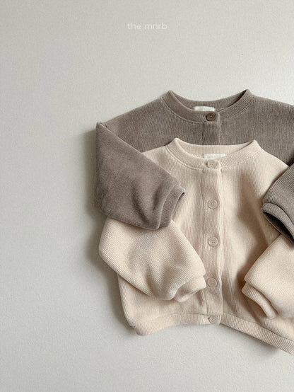 Velour cardigan