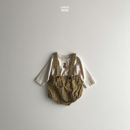 Checkered suspender bloomers