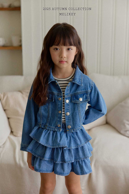 Denim short jacket