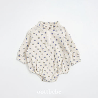 Sweet waffle anorak suit