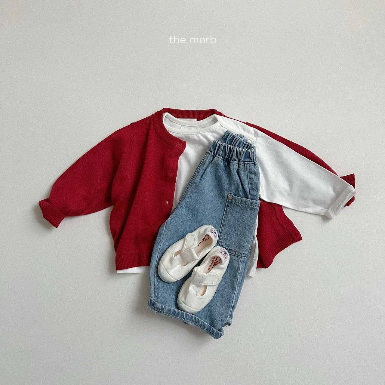 Side denim pants