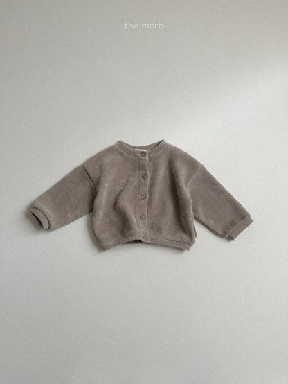 Velour cardigan