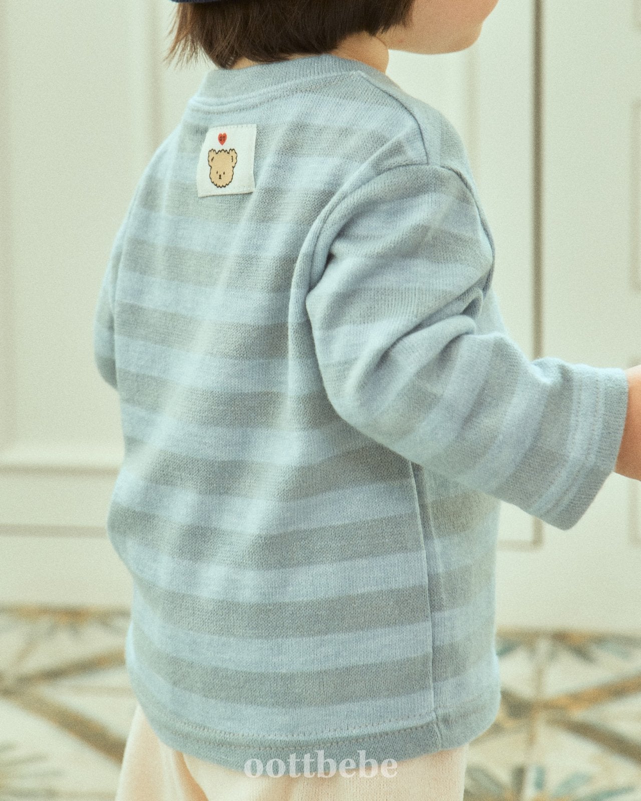 Mixed stripes top
