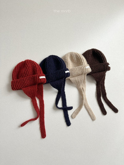 Ear flap round beanie