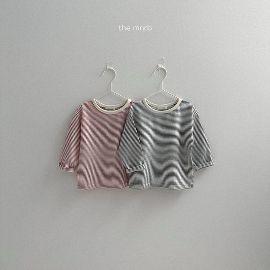 Cocoa striped top