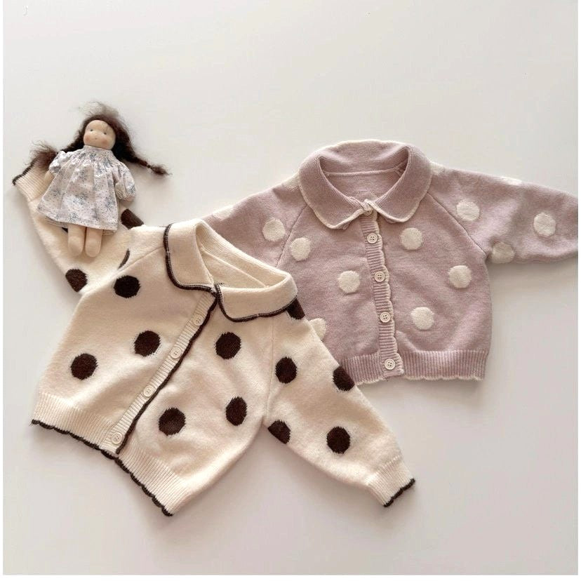Romy dot knit cardigan
