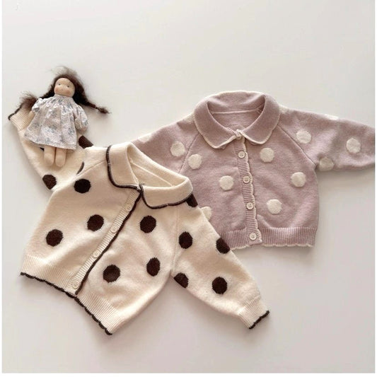 Romy dot knit cardigan