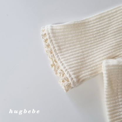 Lace ribbon top