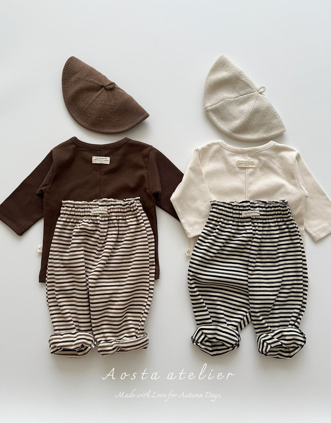 Striped chocolate pants