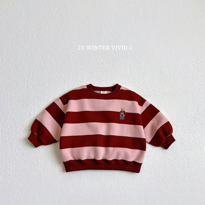 Striped bear sweatshirt