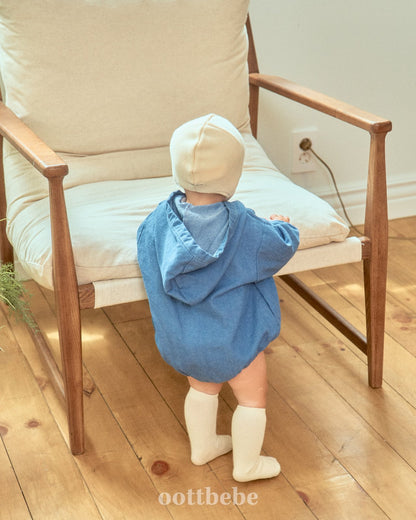 Stitched hoodie onesie