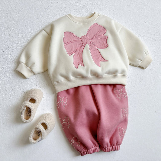 Ribbon embroidered pants