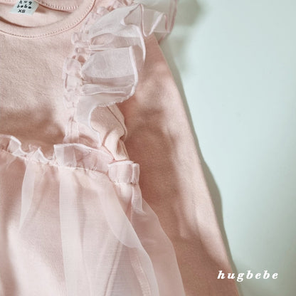 Lace frill wing shirt