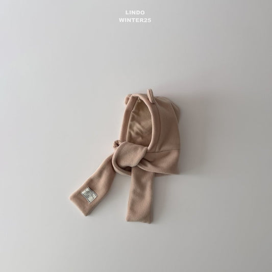 Bear & rabbit hoodie muffler