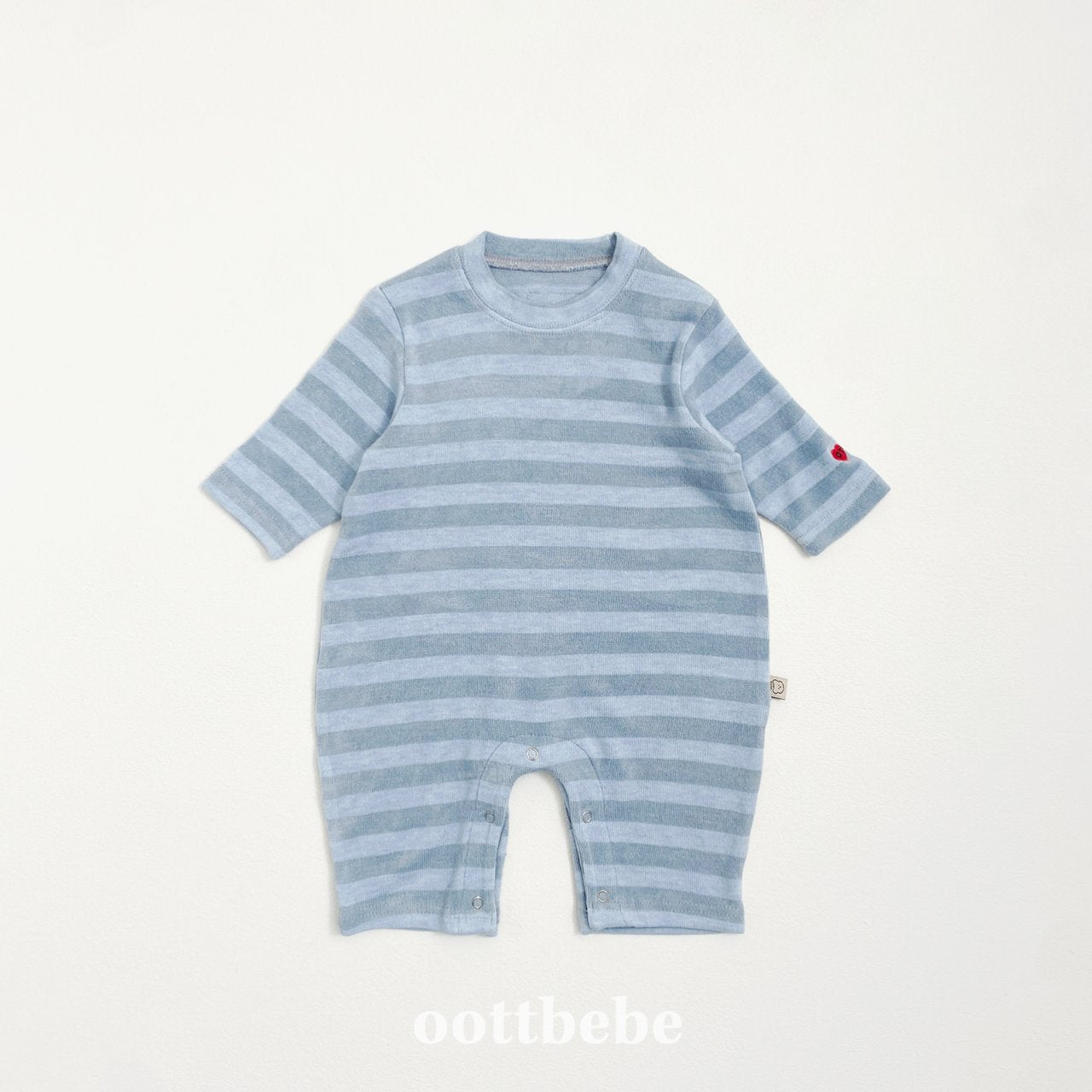 Mixed stripes onesie