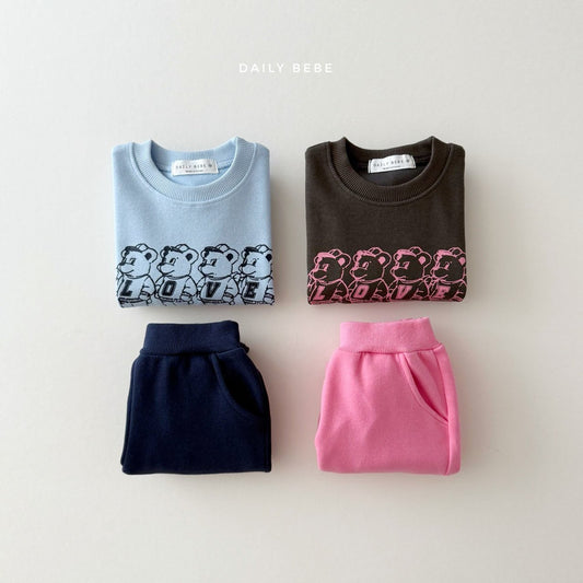 Four bears top bottom set
