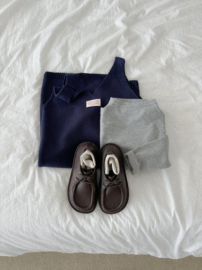 Teddy knit overalls