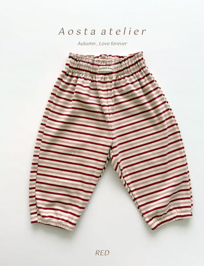Striped chocolate pants