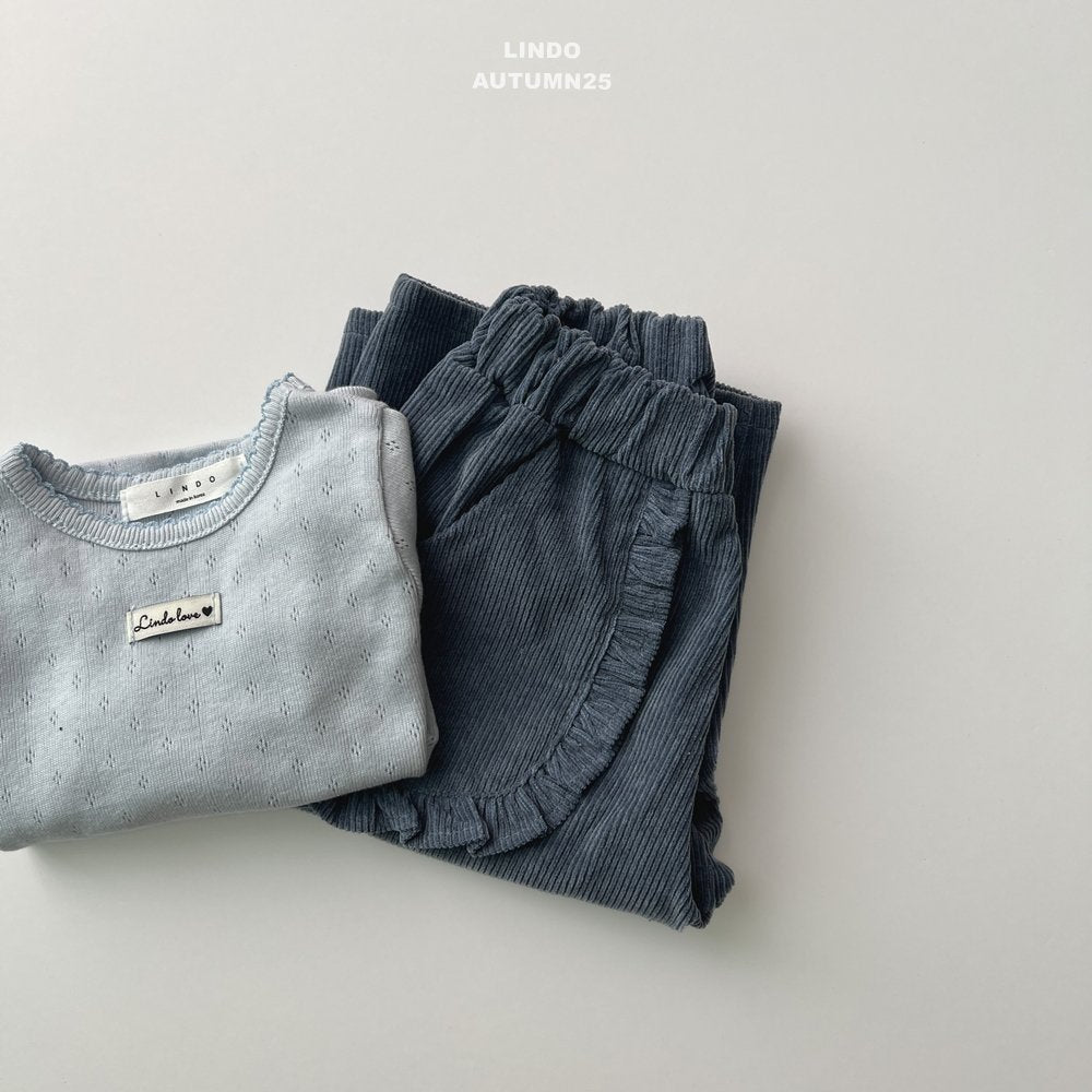 Frill pocket pants