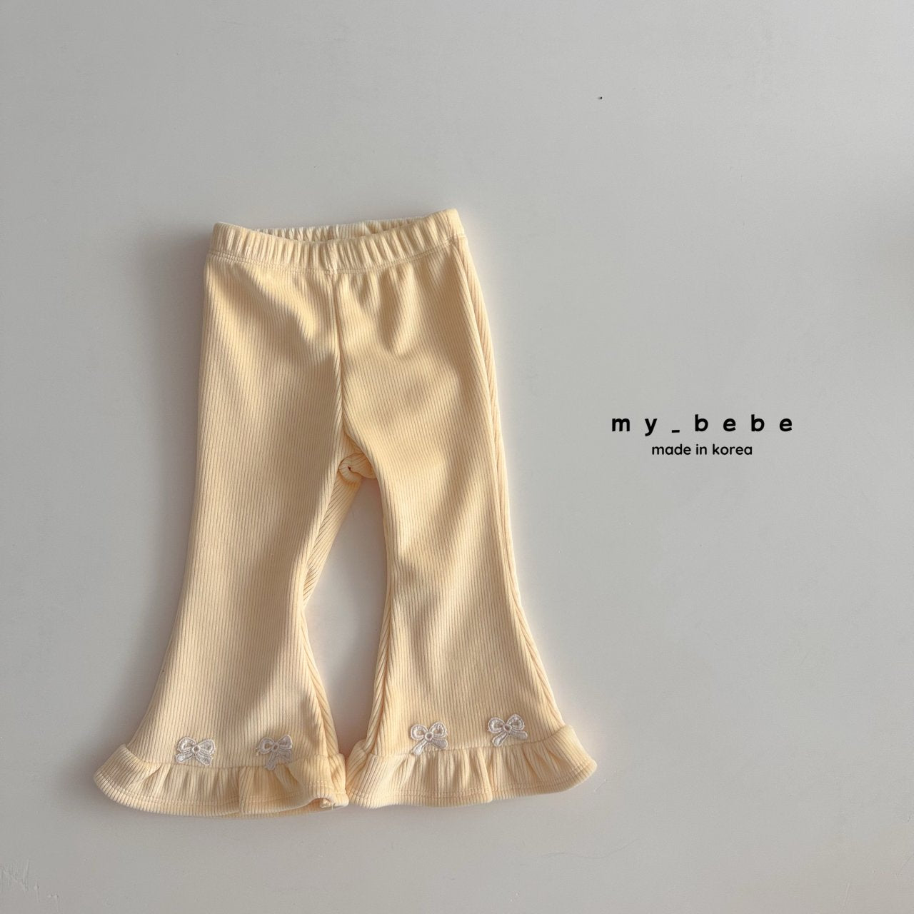 Velour frill bootcut