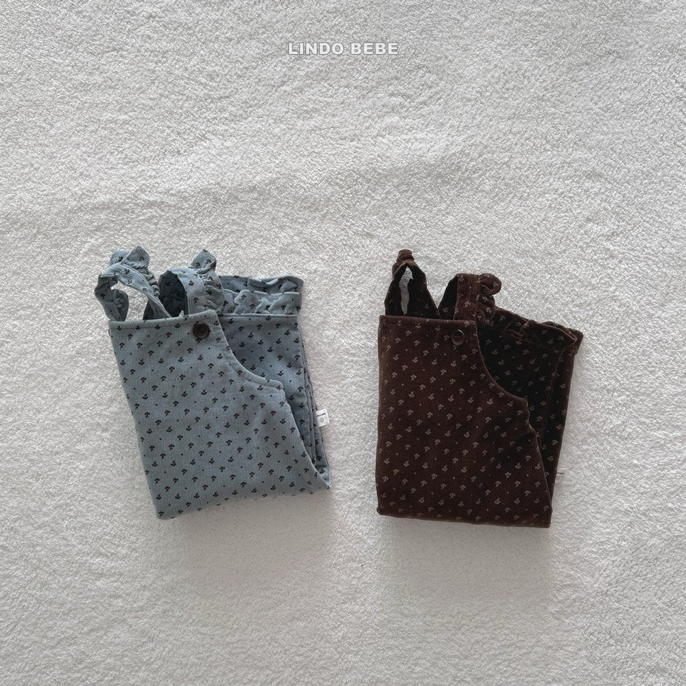 Floral frill suspenders