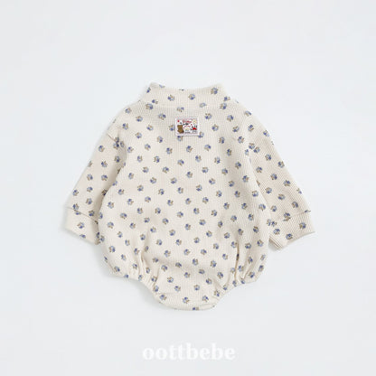 Sweet waffle anorak suit