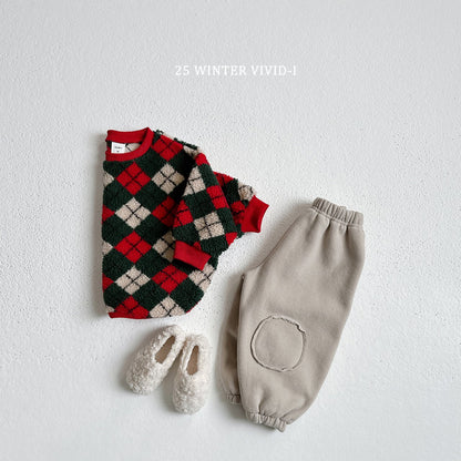 Wool pattern sweatshirt