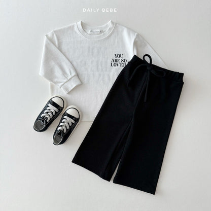 Wide knit pants