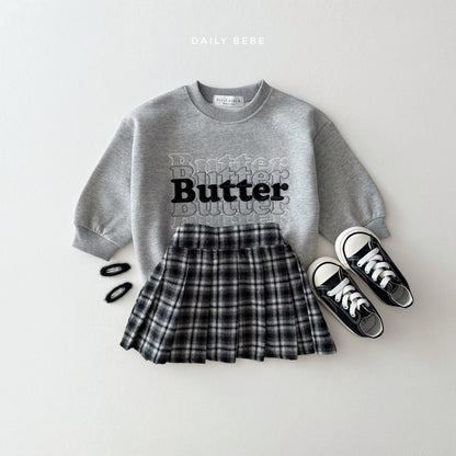 Butter embroidery sweatshirt