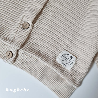 All day waffle cardigan