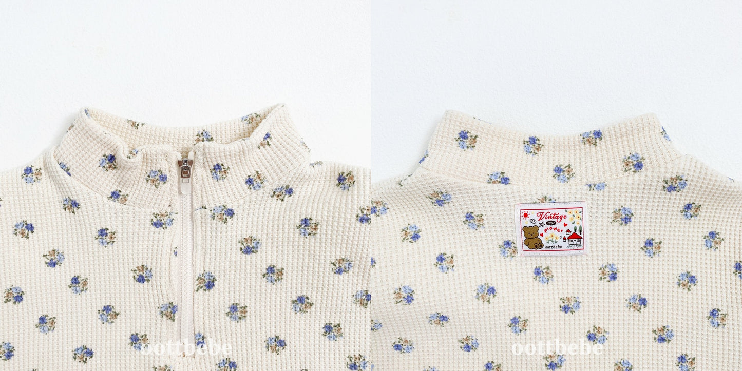 Sweet waffle anorak set