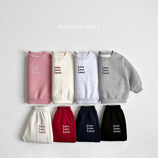 Love love fleece set