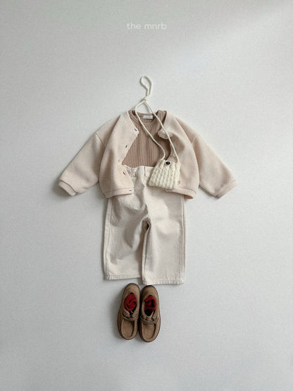 Velour cardigan