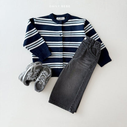 Multi-striped cardigan