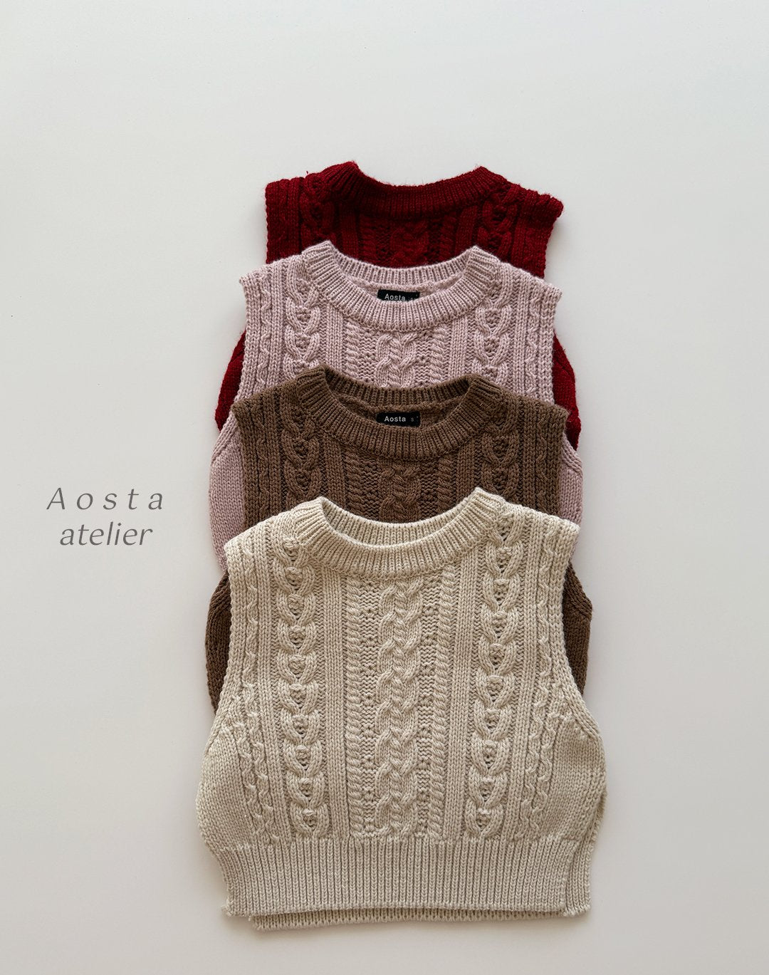 Simple knit vest