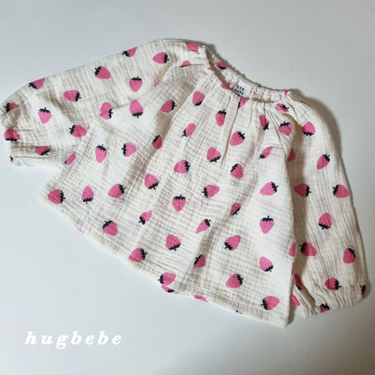Strawberry casual top