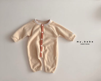 Snap fleece body suit