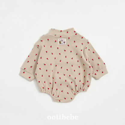 Sweet waffle anorak suit