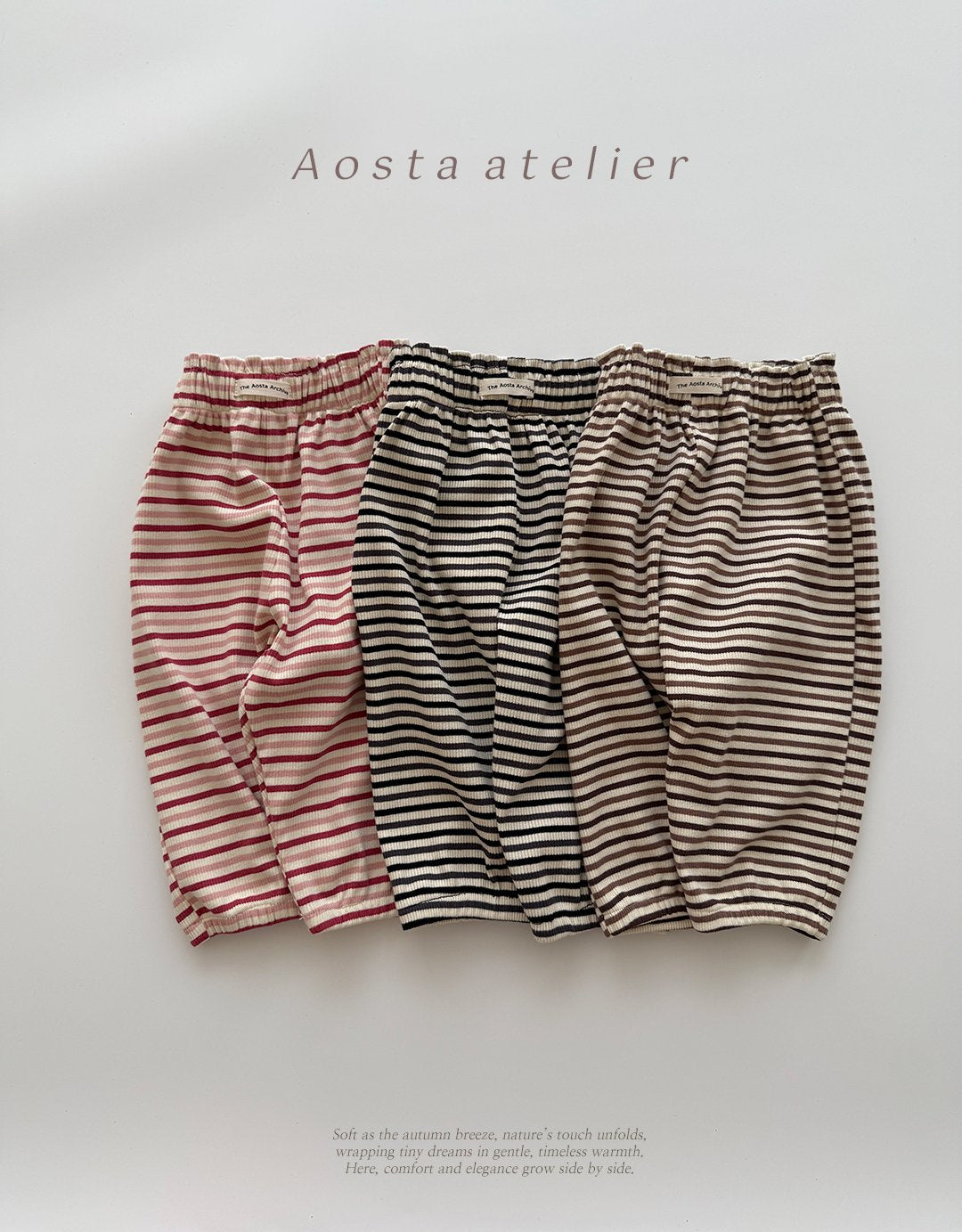 Striped chocolate pants