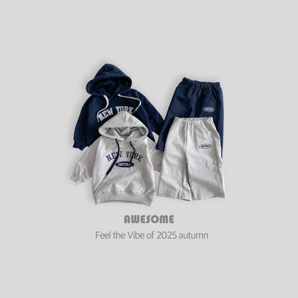 NY fleece hoodie set