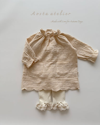 Beige princess dress