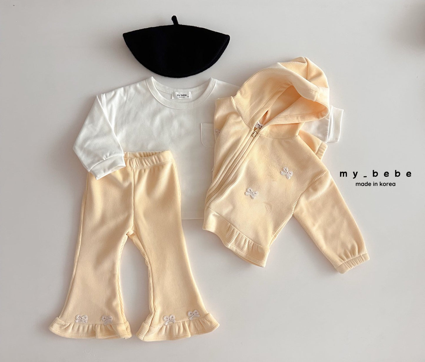 Velour frill bootcut