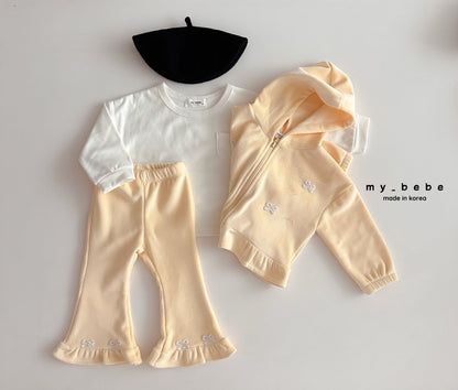Velour frill bootcut