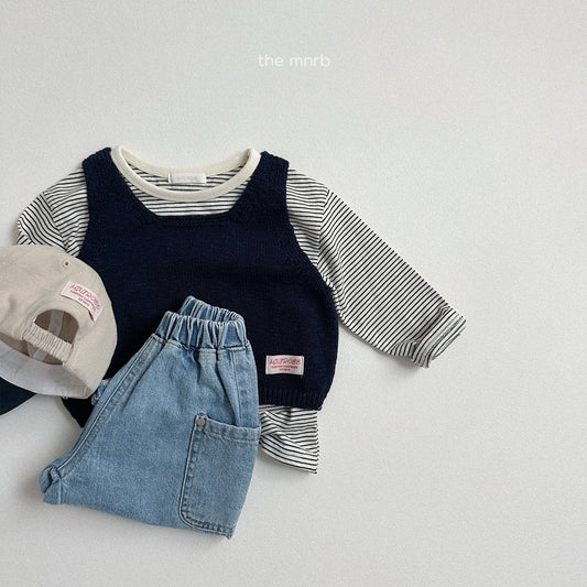 [Ready to Ship] Cocoa striped top