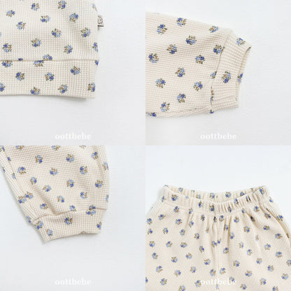 Sweet waffle anorak set