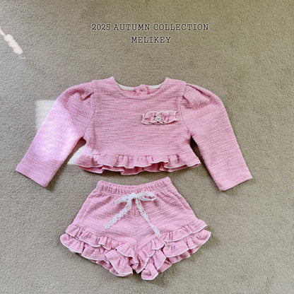 Evian frill shorts